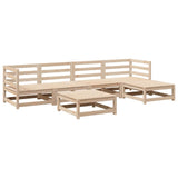 6 Piece Garden Sofa Set Solid Wood Pine 3299396