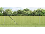 Ground Spike Fence Post 26 pcs Grey Powder-Coated Steel 3350197