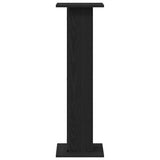 Plant Stand 2 pcs Black Oak 30 x 30 x 95 cm Engineered wood 3345110