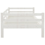 ZNTS Day Bed without Mattress White Solid Wood Pine 90x200cm 806931