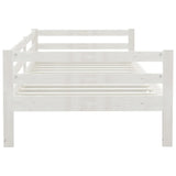 ZNTS Day Bed without Mattress White Solid Wood Pine 90x200cm 806931