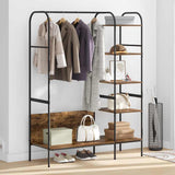 Clothes Rack Brown Oak 120 x 44 x 160 cm Engineered Wood 868447
