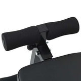 Sit Up Bench Black 124 x 33.5 x 55 cm Powder-Coated Steel 42002575