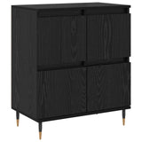 Storage Cabinet 3 pcs Black Oak 60 x 35 x 70 cm 3394511