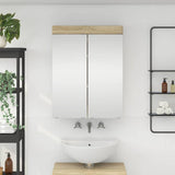 Bathroom Mirror Cabinet TULUM Sonoma Oak 60 x 16.5 x 78 cm 880363