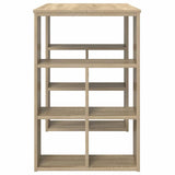 Desk with Shelf Sonoma Oak 90 x 50 x 75 cm Engineered Wood 869508