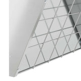 Hanging Hay Feeder Silver 61 x 33 x 66 cm Galvanised Steel 874635