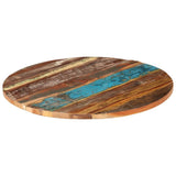 286040 Round Table Top 80 cm 25-27 mm Solid Reclaimed Wood