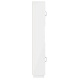 Bathroom Cabinet with Open Shelf HOORN High Gloss White 897259