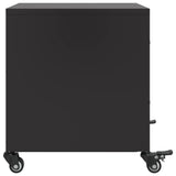 ZNTS Bedside Cabinet Black 36x39x43.5 cm Steel 846626