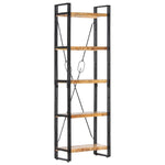 5-Tier Bookcase 60x30x180 cm Solid Mango Wood 286582
