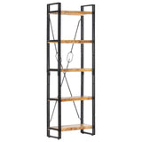 5-Tier Bookcase 60x30x180 cm Solid Mango Wood 286582