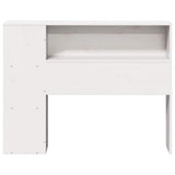 Headboard with Storage White 90 cm Solid Wood Pine 855643