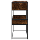 Console Table Smoked Oak 90x35x80 cm Engineered Wood 849176