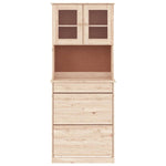 Highboard ALTA 77x35x188 cm Solid Wood Pine 3187777