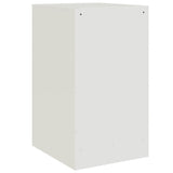 ZNTS Bedside Cabinets 2 pcs White 34.5x39x62 cm Steel 841786