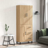 Highboard Sonoma Oak 69.5x34x180 cm Engineered Wood 3196038