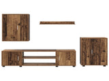 TV Cabinet Set Wall-mounted 4 pcs Old Wood Engineered wood 3397902
