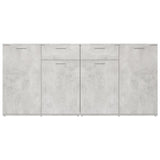 Sideboard Concrete Grey 160x36x75 cm Engineered Wood 3074931