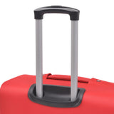 3 Piece Soft Case Trolley Set Red 91316