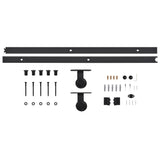 Sliding Door SKIEN Hardware Kit 200 cm Steel Black 145263