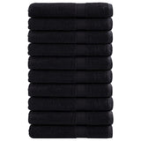 Premium Towels SOLUND 10 pcs Black 100x200 cm 600 gsm 137439