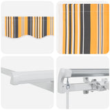 Retractable Awning Yellow 350 x 200 cm Fabric 3329705