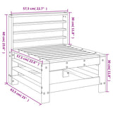 ZNTS Garden Middle Sofa Impregnated Wood Pine 825617