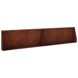 Retaining Wall 2 pcs 100 x 12 x 50 cm Weathering Steel Rusty 8015156