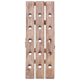 Wine Rack for 15 Bottles 26x50x70 cm Solid Mahogany Wood 283900