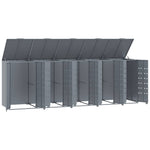 Wheelie Bin Storage for 5 Bins Grey 345x79x117 cm Steel 3279990