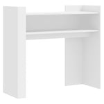 ZNTS Console Table White 100x35x90 cm Engineered Wood 848465