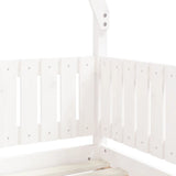 Kids Bed Frame White 70x140 cm Solid Wood Pine 834502