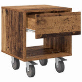Bedside Table Old Wood 40.5 x 40 x 48 cm Engineered Wood 891068