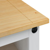 TV Cabinet Corona White 100 x 40 x 52 cm Solid Pine Wood 42021196