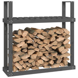 Firewood Rack Grey 110x35x108.5 cm Solid Wood Pine 823859