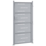 Garden Gate 85 x 174 cm Stainless Steel Silver Lockable 3402585