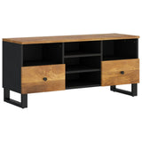 TV Cabinet 100x33x46 cm Solid Wood Mango and Engineered Wood 351981