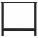 ZNTS Coffee Table Legs Black 2 pcs 80x cm Steel 4013312