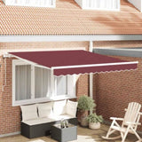 Automatic Retractable Awning Burgundy 300x250 cm 3214970