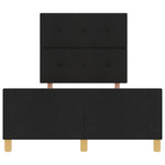 ZNTS Bed Frame Black 120x200 cm Fabric 3344720