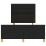 ZNTS Bed Frame Black 120x200 cm Fabric 3344720