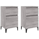 ZNTS Bedside Cabinets 2 pcs Grey Sonoma 40x35x70 cm 819721