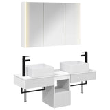 Bathroom Cabinet Set 4 pcs White 103.5 x 15.5 x 70 cm 3406303