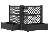 Big Planter with Trellis 2 pcs Anthracite 143 x 143 x 133.5 cm 42041727