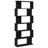 Bookcase Black Oak 80x24x190.5 cm Engineered Wood 862399