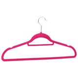100 pcs Clothes Hanger Set Anti-slip Pink Velvet 289925