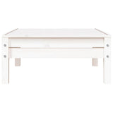 Garden Sofa 3-Seater White Solid Wood Pine 838034