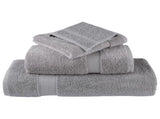 6 Piece Premium Towel Set SOLUND Grey 600 gsm 137560