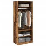 Wardrobe Old Wood 80x50x200 cm Engineered Wood 3307700